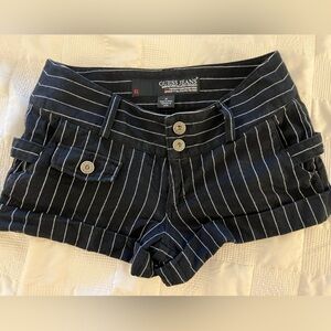 Vintage Guess Brand Striped Shorts Size 24